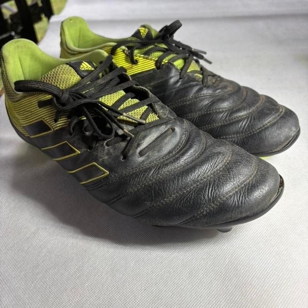 Adidas Copa 19.3 FG Mens Soccer Cleats Black Solar Yellow BB8090 Size 12.5